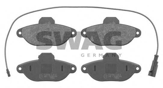 SWAG 70916084 Комплект гальмівних колодок, дискове гальмо