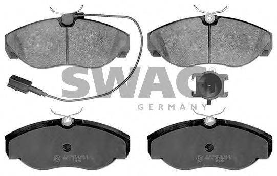 SWAG 70916391 Комплект гальмівних колодок, дискове гальмо