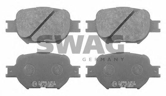 SWAG 81916578 Комплект гальмівних колодок, дискове гальмо