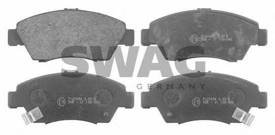 SWAG 85916305 Комплект гальмівних колодок, дискове гальмо
