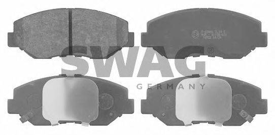 SWAG 85916552 Комплект гальмівних колодок, дискове гальмо