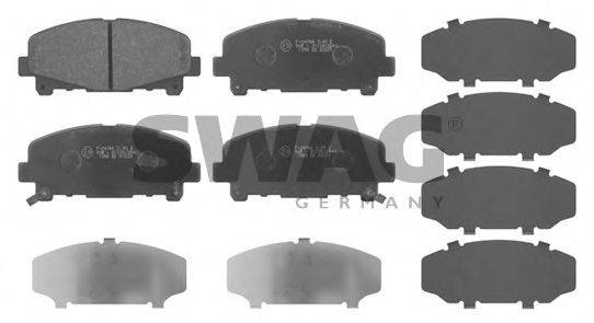 SWAG 85916792 Комплект гальмівних колодок, дискове гальмо