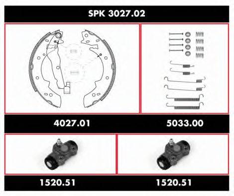 REMSA SPK302702 Комплект гальм, барабанний гальмівний механізм