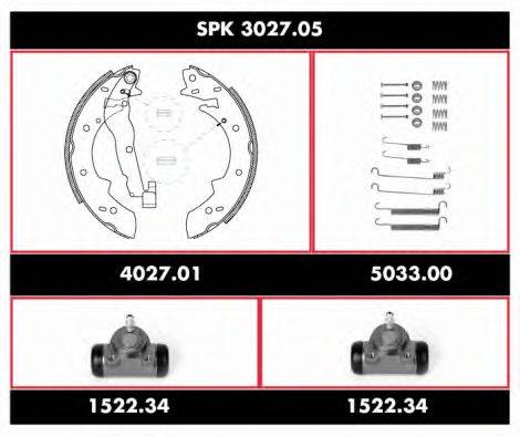 REMSA SPK302705 Комплект гальм, барабанний гальмівний механізм