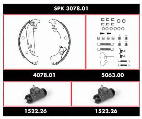 REMSA SPK307801 Комплект гальм, барабанний гальмівний механізм