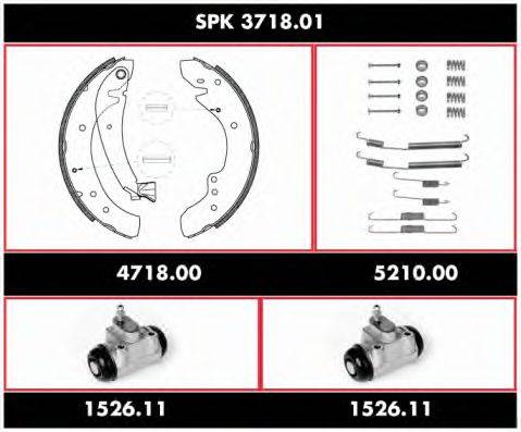 REMSA SPK371801 Комплект гальм, барабанний гальмівний механізм