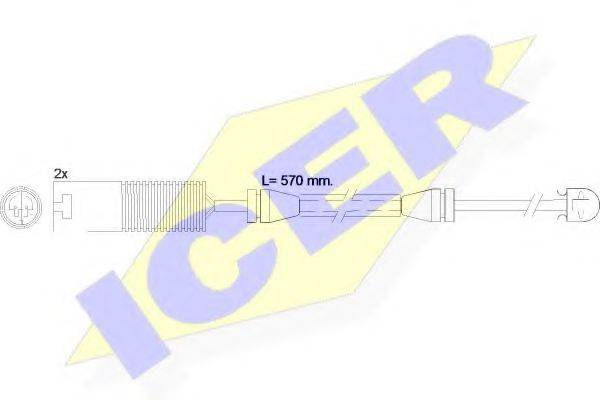 ICER 610395EC Сигналізатор, знос гальмівних колодок