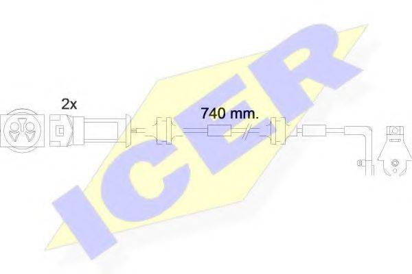 ICER 610446EC Сигналізатор, знос гальмівних колодок