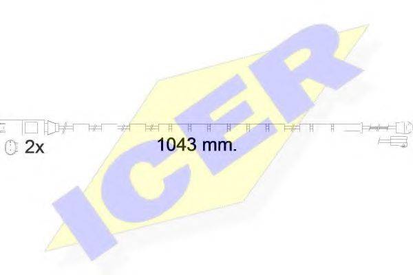 ICER 610560EC Сигналізатор, знос гальмівних колодок