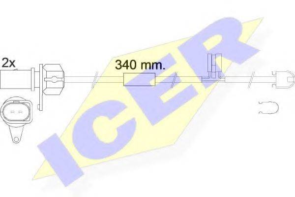 ICER 610566EC Сигналізатор, знос гальмівних колодок