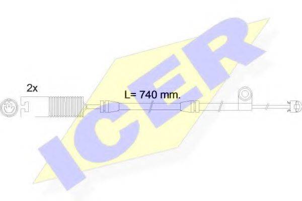 ICER 610603EC Сигналізатор, знос гальмівних колодок