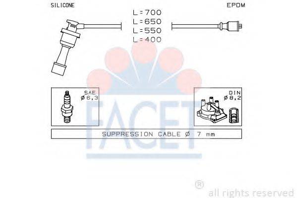 FACET 49401 Комплект дротів запалювання