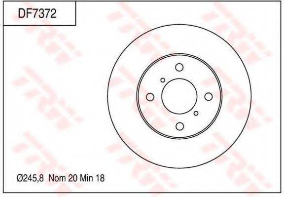TRW DF7372 гальмівний диск