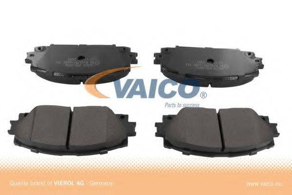 VAICO V700036 Комплект гальмівних колодок, дискове гальмо