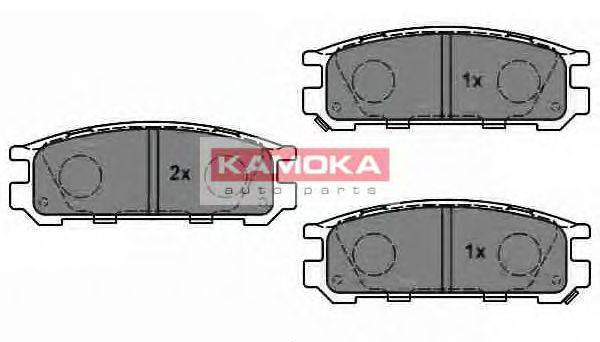 KAMOKA JQ1011580 Комплект гальмівних колодок, дискове гальмо