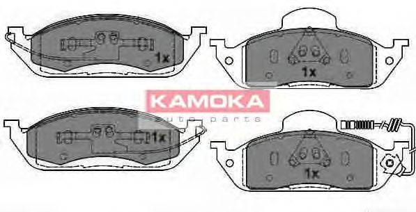 KAMOKA JQ1012800 Комплект гальмівних колодок, дискове гальмо