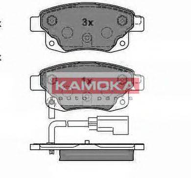 KAMOKA JQ1013860 Комплект гальмівних колодок, дискове гальмо