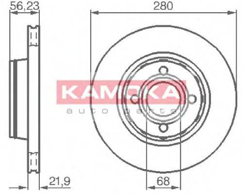 KAMOKA 1031034 гальмівний диск
