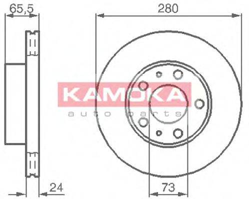 KAMOKA 1031534 гальмівний диск