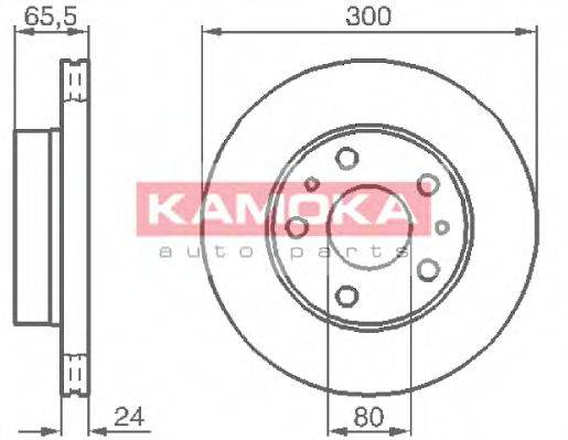 KAMOKA 1031536 гальмівний диск