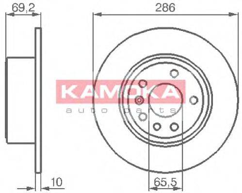 KAMOKA 1031622 гальмівний диск