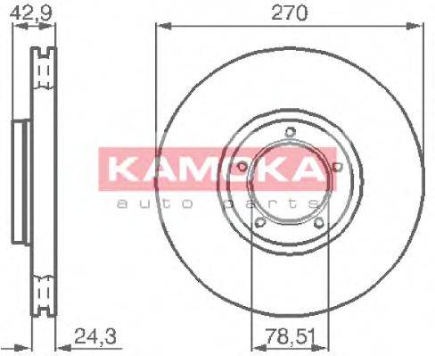 KAMOKA 1031698 гальмівний диск