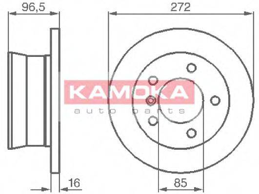 KAMOKA 1031864 гальмівний диск