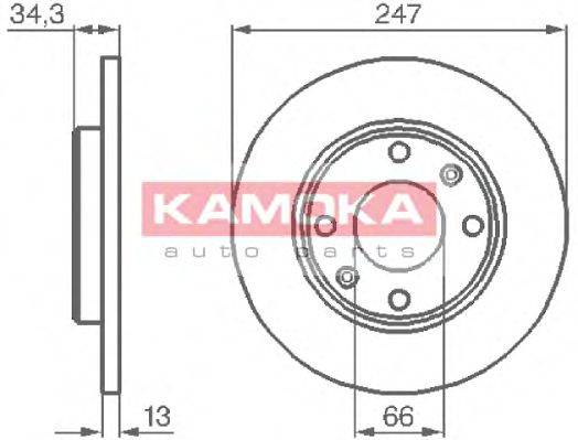 KAMOKA 1031990 гальмівний диск