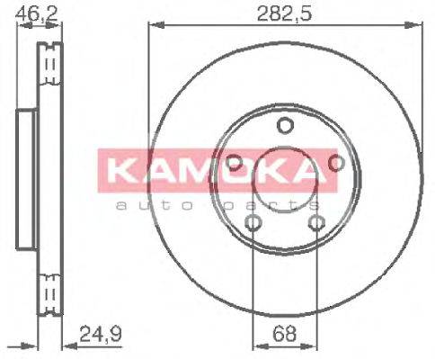 KAMOKA 1032028 гальмівний диск