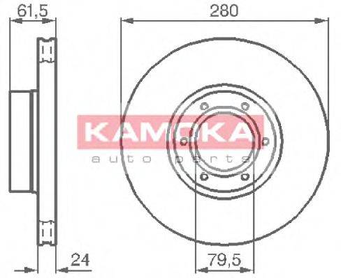 KAMOKA 1032134 гальмівний диск