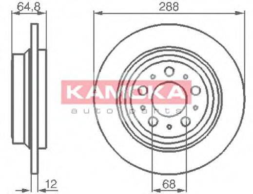 KAMOKA 1032158 гальмівний диск