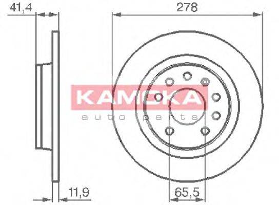 KAMOKA 1032576 гальмівний диск