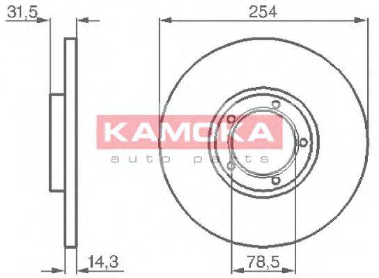 KAMOKA 103276 гальмівний диск