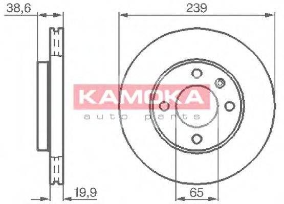 KAMOKA 103350 гальмівний диск