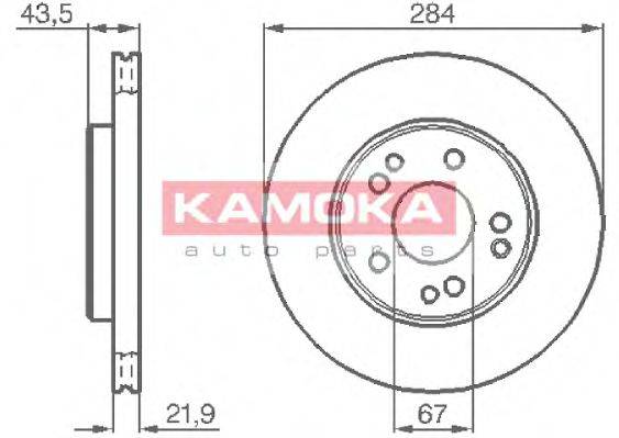 KAMOKA 103362 гальмівний диск