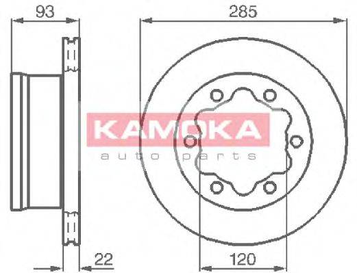 KAMOKA 103382 гальмівний диск
