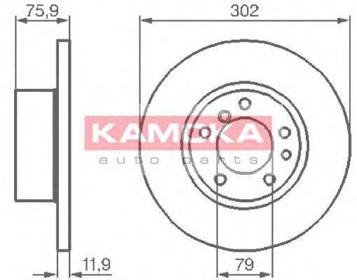 KAMOKA 103420 гальмівний диск