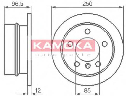 KAMOKA 103454 гальмівний диск