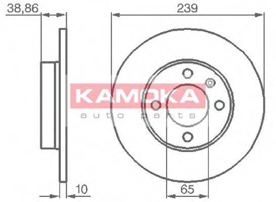 KAMOKA 10384 гальмівний диск