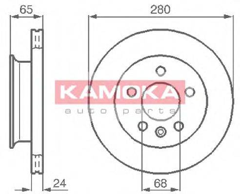 KAMOKA 103854 гальмівний диск