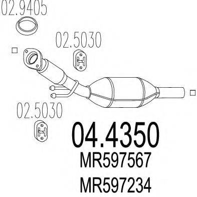 MTS 044350 Каталізатор