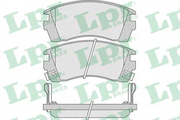 LPR 05P1011 Комплект гальмівних колодок, дискове гальмо