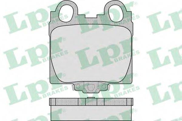 LPR 05P1051 Комплект гальмівних колодок, дискове гальмо