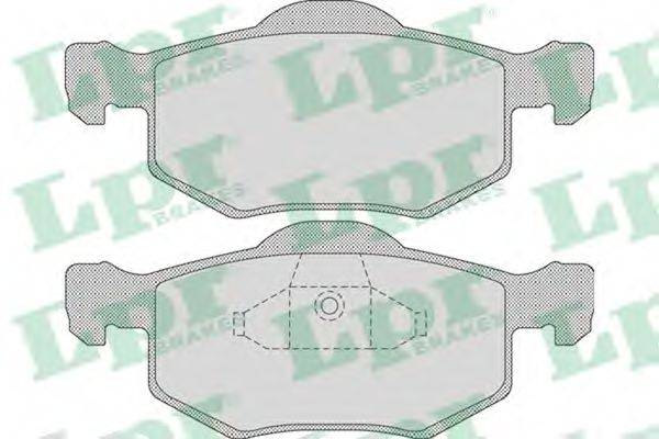 LPR 05P1091 Комплект гальмівних колодок, дискове гальмо