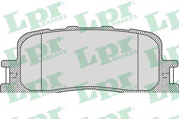 LPR 05P1115 Комплект гальмівних колодок, дискове гальмо