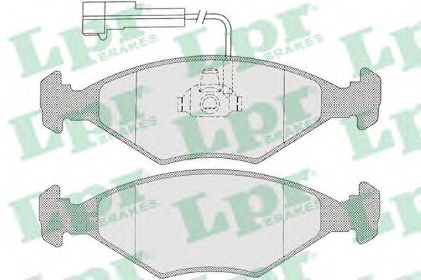 LPR 05P1203 Комплект гальмівних колодок, дискове гальмо