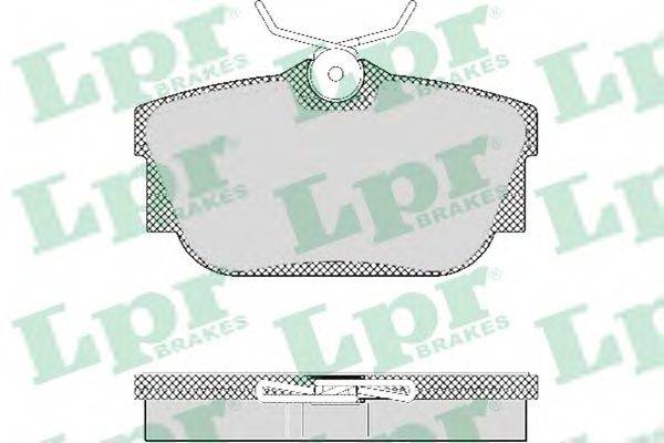 LPR 05P1303 Комплект гальмівних колодок, дискове гальмо
