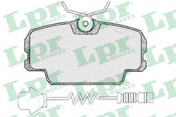 LPR 05P1305 Комплект гальмівних колодок, дискове гальмо