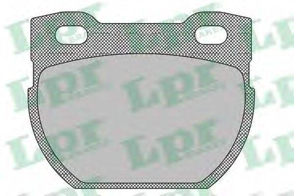 LPR 05P1441 Комплект гальмівних колодок, дискове гальмо