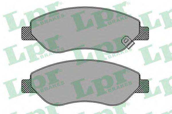 LPR 05P1490 Комплект гальмівних колодок, дискове гальмо